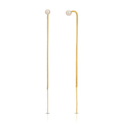 A pair of Pearl Drift Threaders on a white background. 