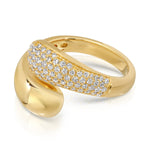 A Make it a Double Ring in yellow gold on a white background. 