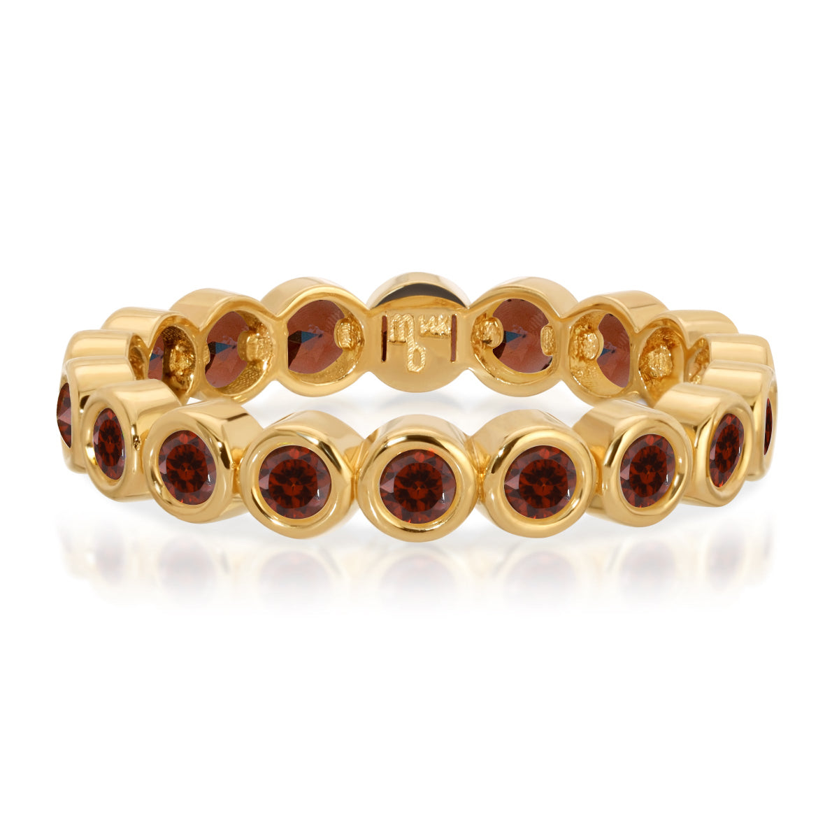 The Rose Bouquet Ring in yellow gold on a white background.