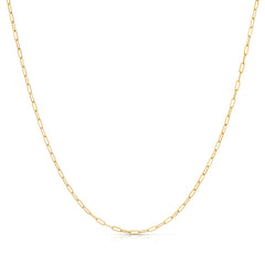 An Element Short Link Chain in yellow gold on a white background. 