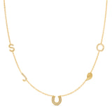 Custom Gold Necklace - 5 Letters