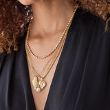 14k Gold Leaf Necklace