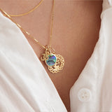 14K Om Pendant Charm
