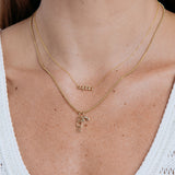 14K Rainbow Pendant Charm