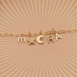 14K Diamond Lucky Star Charm