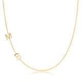 Custom Gold Necklace - 2 Letters