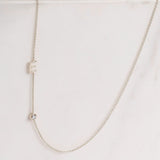Monogram Necklace with Diamond White Gold