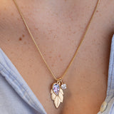 14k Gold Leaf Pendant