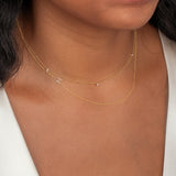 Triple Diamond Layering Necklace