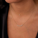 Single Diamond Layering Necklace