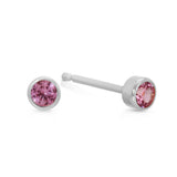 Birthstone Stud - Pink Tourmaline (October)