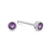 Birthstone Stud - Amethyst (February)