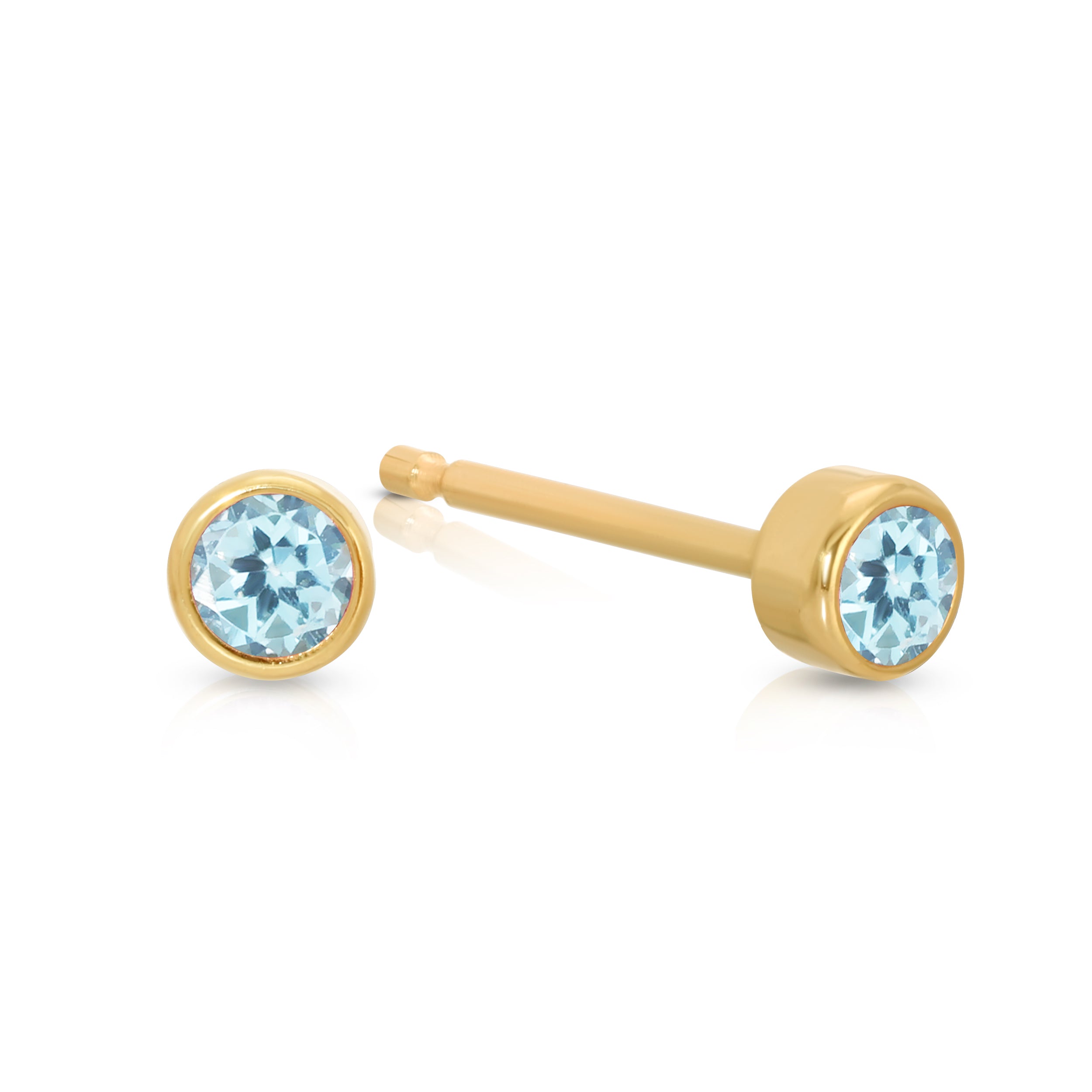 Birthstone Stud - Aquamarine (March)