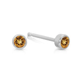 Birthstone Stud - Citrine (November)