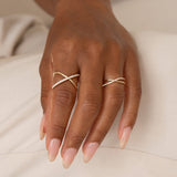 Criss-Cross Diamond Daze Ring