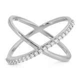 Criss-Cross Diamond Daze Ring