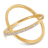 Criss-Cross Diamond Daze Ring