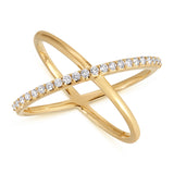 Criss-Cross Diamond Daze Ring