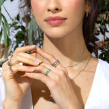 Pink Tourmaline Birthstone Eternity Ring