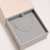 Custom Gold Initial Necklace - 1 Letter