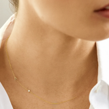 Monogram Necklace with Diamond