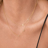 Monogram Necklace with Heart