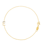 Custom Gold Bracelet - 1 Letter