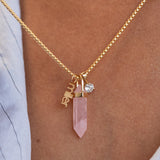 Balance Crystal Charm - Rose Quartz