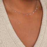 Custom Gold Initial Necklace - 1 Letter