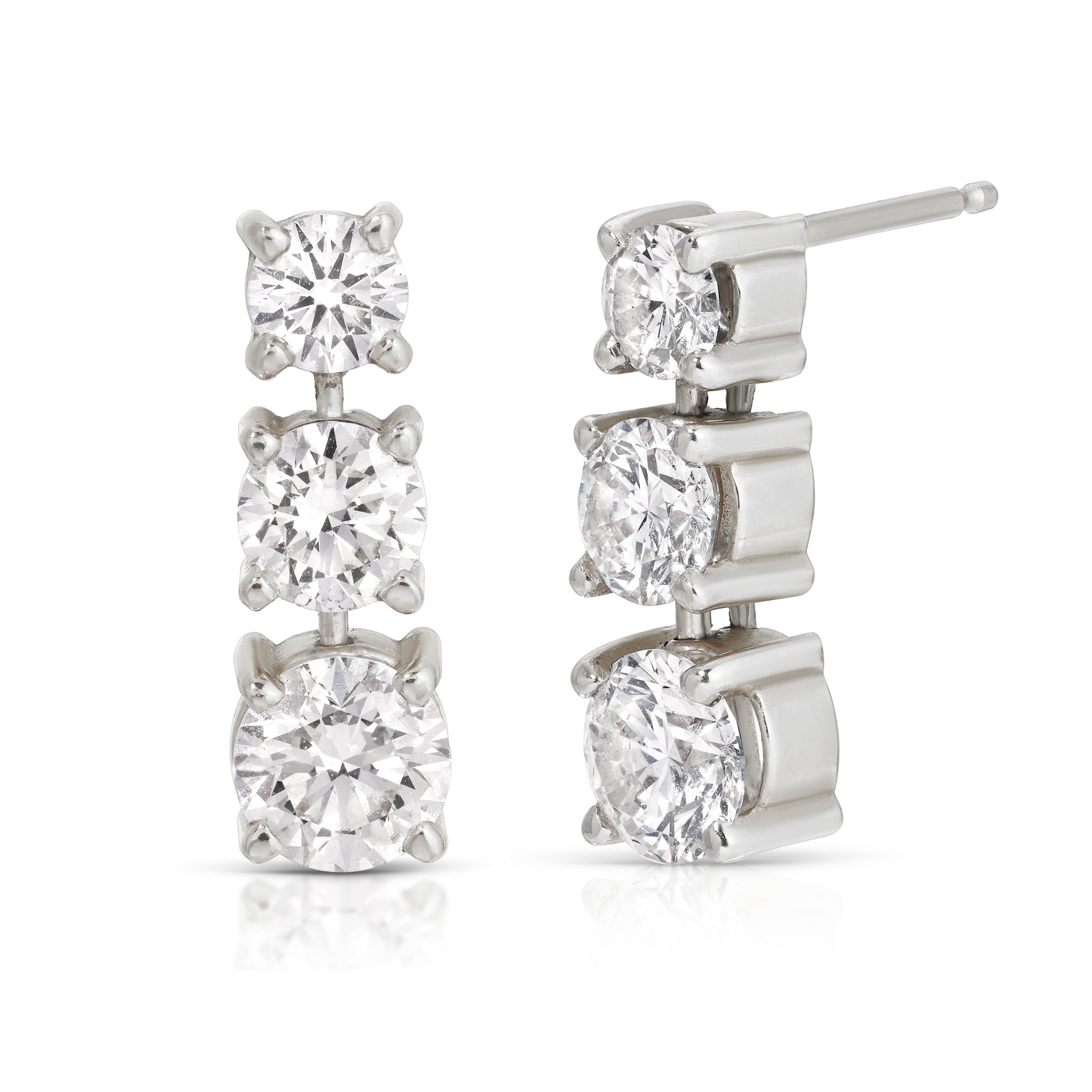 Triple Sec Diamond Earring