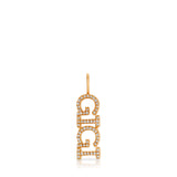 Pavé Nameplate Pendant - Gigi