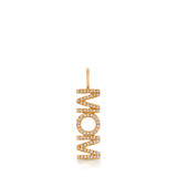 Pavé Nameplate Pendant - Mom