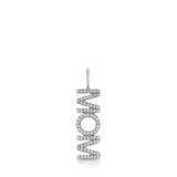 Pavé Nameplate Pendant - Mom