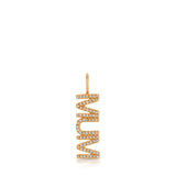 Pavé Nameplate Pendant - MUM