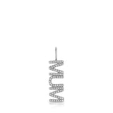 Pavé Nameplate Pendant - MUM