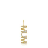 Pavé Nameplate Pendant - MUM