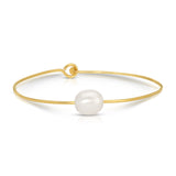 Baroque White Pearl Bangle