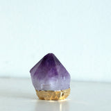 Gold Gilded Amethyst Standing Point