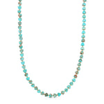 An Endless Summer Necklace - Sea + Sky on a white background.