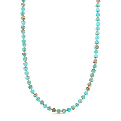 An Endless Summer Necklace - Sea + Sky on a white background.