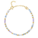An Endless Summer Bracelet - Blue Lagoon on a white background. 