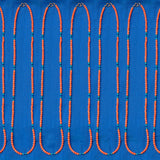 Several Endless Summer Necklaces - Calypso laid against a blue fabric background.