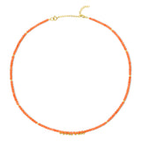 An Endless Summer Necklace - Mykonos on a white background. 