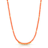 An Endless Summer Necklace - Mykonos on a white background. 