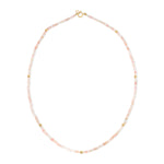 An Endless Summer Necklace - Pink Sands on a white background. 