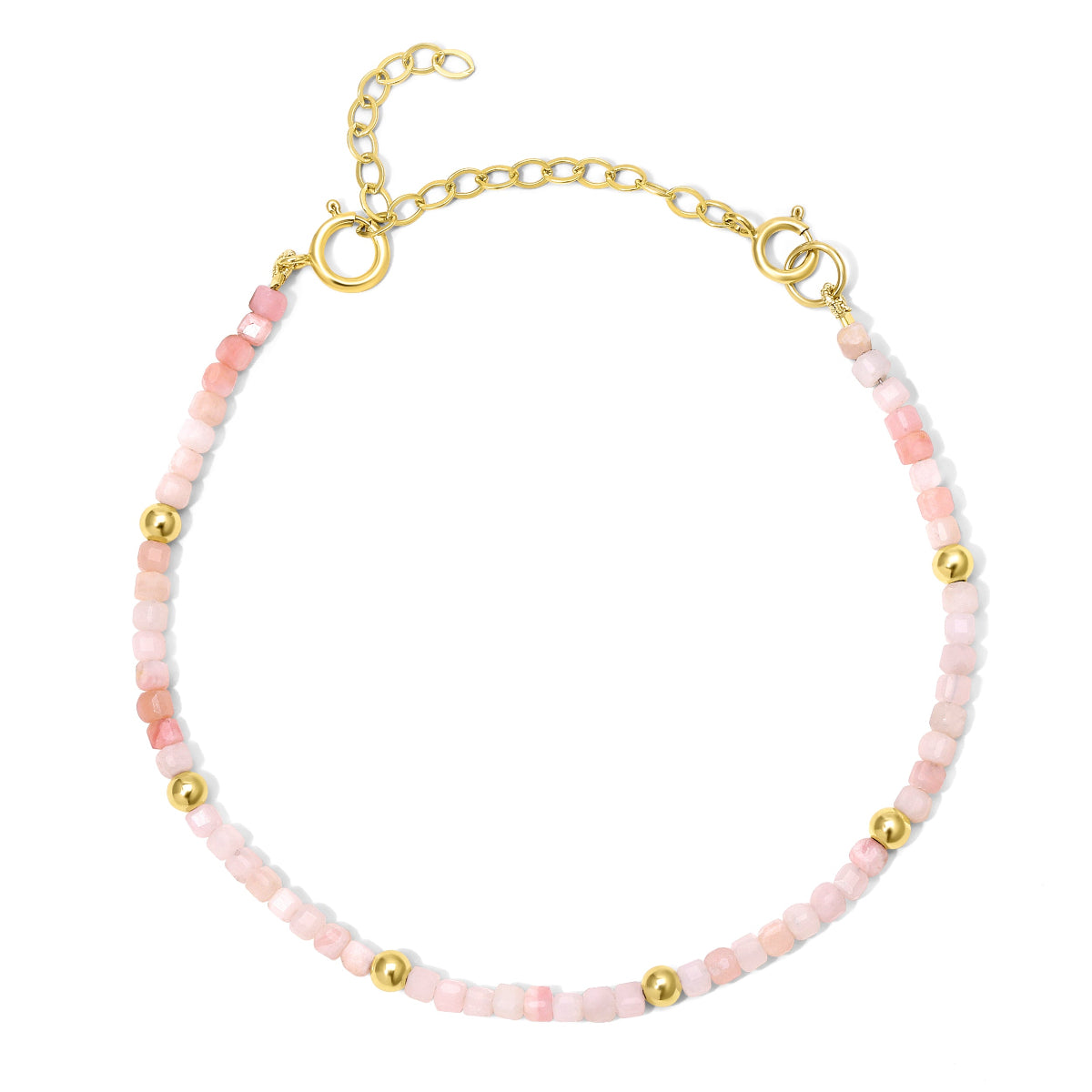 An Endless Summer Bracelet - Pink Sands on a white background. 