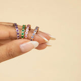 Tanzanite Birthstone Eternity Ring