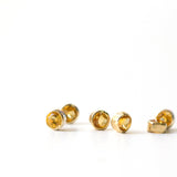 14K Gold Asymmetrical Birthstone Necklace - Citrine (November)