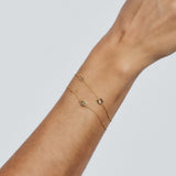Custom Gold Bracelet - 1 Letter