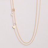 Monogram Necklace with Heart
